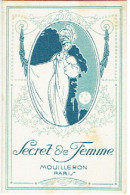 Carte Parfum SECRET DE FEMME De MOUILLERON - Antiquariat (bis 1960)