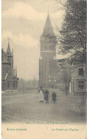 LEOPOLDSBURG. BOURG LEOPOLD. LA POSTE ET L'EGLISE.  ANIMATION. - Leopoldsburg