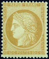 * 36 - 10c. Bistre-jaune. TB. - 1870 Siège De Paris