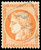 Obl. 38 - 40c. Orange. Obl. "PP" Encadré En Bleu De VOLO. TB. - 1870 Belagerung Von Paris