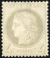 * 52 - 4c. Gris. TB. - 1871-1875 Cérès
