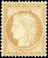 * 59 - 15c. Bistre. Centrage Parfait. SUP. - 1871-1875 Ceres