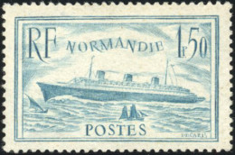 ** 300A - 1F.50 Bleu-vert. Normandie. 2 Autres Exemplaires Pour Comparaison. SUP. RR. - Andere & Zonder Classificatie