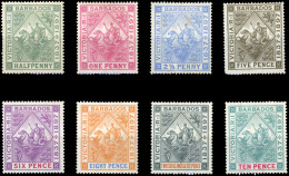* SG#117/124 - 8 Values. VF. - Barbados (...-1966)