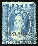 Obl. SG#53 - 2p. Blue. VF. - Natal (1857-1909)