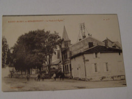 MARNE-SAINT REMY EN BOUZEMONT-LA POSTE ET L'EGLISE ANIMEE - Saint Remy En Bouzemont