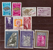 Andorre Française 1972 Année Complète Oblitérée Used Cote 28 - Ganze Jahrgänge