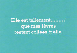 CPM - M - MC DO - PUB POUR LES GLACES MC DONALD - ELLE EST TELLEMENT.... QUE MES LEVRES RESTENT COLLEES A ELLE - Restaurants