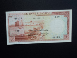 LIBAN * : 1 LIVRE   1960    P 55b      SUP+ - Lebanon