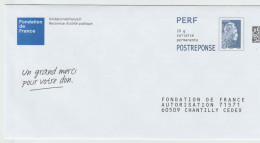 Postréponse  La Fondation De France  (398995 ) - PAP : Antwoord /Marianne L'Engagée