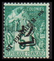 1891. SAINT-PIERRE-MIQUELON. 2 ST-PIERRE M. On On 5 C COLONIES POSTES. Hinged. Thin. - JF537373 - Neufs