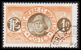 1909-1917. SAINT-PIERRE-MIQUELON. Fisher 1 C.  (Michel 73) - JF537400 - Brieven En Documenten