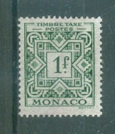 MONACO - TIMBRES-TAXE N°32* MH Trace De Charnière SCAN DU VERSO. - Impuesto