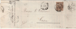 FRANCE - N° 80  SAGE SUR LETTRE COMPTOIR DE LORRAINE PERFORE W.C. - Lettres & Documents
