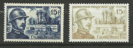 France N°1052 Colonel Driant Verdun  Noir Et Gris  Neuf  ( * )  B/TB  Le 1052  Type Pour Comparer Voir Scans Soldé ! ! ! - Neufs