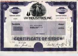 UV Industries, Inc. - S - V