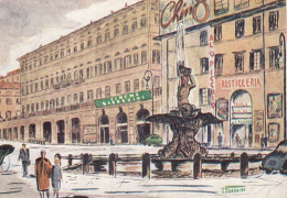 CARTOLINA  ROMA,LAZIO-"AL PICCHIO" ROSTICCERIA TAVOLA CALDA-PIAZZA BARBERINI-MEMORIA,CULTURA,BELLA ITALIA,VIAGGIATA 1971 - Cafes, Hotels & Restaurants