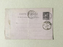 Entier Postal 119CP DE Paris Vers Berlare Belgique En 1888 - Cartoline Precursori