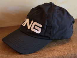 PING, Casquette De Golf Noire Waterproof ### NEUVE ### - Abbigliamento, Souvenirs & Varie