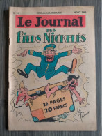 Le Journal Des Pieds Nickelés N° 14 PELLOS  08/1949 BIBI FRICOTIN Aux JO Les Pieds Nickeles - Pieds Nickelés, Les