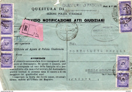 1948  LETTERA RACCOMANDATA CON ANNULLO PADOVA - Postage Due