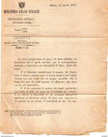 1875  LETTERA CON ANNULLO ROMA - ISTRUZIONI INTORNO ALL'USO DEI FRANCOBOLLI DI STATO - Dienstzegels