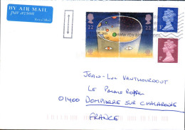 GB AFFRANCHISSEMENT COMPOSE SUR LETTRE POUR LA FRANCE 2006 - Lettres & Documents