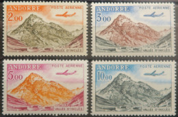 LP3969/3 - 1961/1964 - ANDORRE FRANÇAIS - POSTE AERIENNE - SERIE COMPLETE - N°5 à 8 NEUFS** - Luftpost