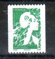 FR.2023 - " MARIANNE DE L'AVENIR " 1 T  Roulette TVP Vert Non Dentelé Vertical-N° 054 Au Verso -1 Bande Phospho - Neuf** - Coil Stamps