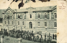 Costa Rica, C.A., SAN JOSÉ, Liceo With Students (1900s) Postcard - Costa Rica