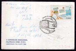 Cuba - 1989 - Letter - Philatelic Expo Postmark - Caja 1 - Brieven En Documenten