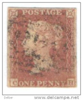 _A687: Penny Red : Imperf. SG#8-12 :  C__H - Used Stamps