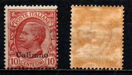 COLONIE ITALIANE - ISOLA DI CALINO - 1912 - LEONI - 10 C. - MNH - Egée (Calino)