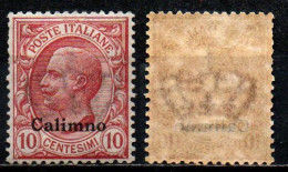 COLONIE ITALIANE - ISOLA DI CALINO - 1912 - LEONI - 10 C. - MNH - Egeo (Calino)