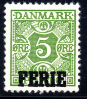 2164. DENMARK 5 O. FERIE OVERPR. MH - Fiscale Zegels