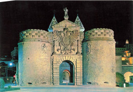 ESPAGNE - Toledo - Porte Bisagra - Illuminée - Carte Postale - Toledo