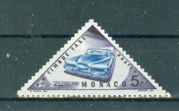 MONACO - TIMBRES-TAXE N°47* MH Trace De Charnière SCAN DU VERSO. Moyens De Transport D'aujourd'hui Et D'autrefois. - Impuesto