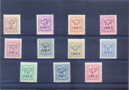 Reeks 56 PRE736/PRE746 Postgaaf ** MNH PRACHTIG - Typos 1951-80 (Chiffre Sur Lion)