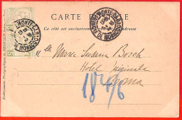 Aa1016 - MONACO - Postal History -  POSTCARD  To ITALY 1896 - Lettres & Documents