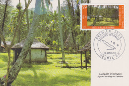 Carte  Maximum  1er  Jour   NOUVELLE  CALEDONIE   Paysages  Régionaux   1986 - Maximumkarten