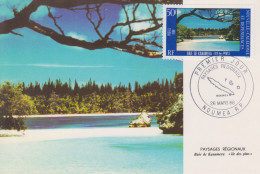 Carte  Maximum  1er  Jour   NOUVELLE  CALEDONIE   Paysages  Régionaux   1986 - Cartes-maximum