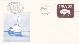 USA  Erste Deutsche Spacelab-mission Ockels / Nagel / Hartsfield / Buchli Bluford / Furrer 06-11-1985 Spec Canc - Amérique Du Nord