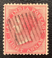 India 1868 SG 73 8a Rose Die II With Interesting Postmark Superbly Struck  (Queen Victoria - 1858-79 Kolonie Van De Kroon