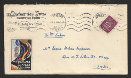 Portugal Vignette Sur Lettre Comité Sportive Queima Das Fitas Coimbra 1950 Cinderella Sports Organizing Committee Cover - Covers & Documents