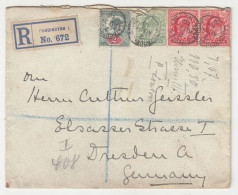 Great Brittain Letter Cover Posted Registered 1910 Paddington B231120 - Storia Postale