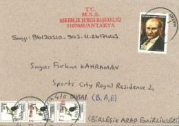 TURKEY : 2019 -  STAMPS COVER TO DUBAI. - Briefe U. Dokumente