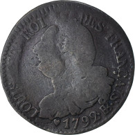 France, Louis XVI, 6 Deniers Français, 1792 / AN 4, Strasbourg, B+, Cuivre - Sonstige & Ohne Zuordnung