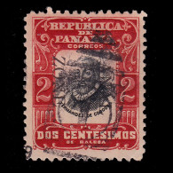 CANAL ZONE.1906.2c.SCOTT 23.USED.Overprint Reading Down - Canal Zone