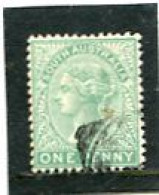 AUSTRALIA/SOUTH AUSTRALIA - 1893  1d  GREEN  PERF 15   FINE  USED  SG 173 - Used Stamps