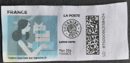 France Timbre Imprimé Sur Laposte.fr Noël Et Voeux Christmas And Wishes Lettre Verte Courrier Suivi - Afdrukbare Postzegels (Montimbrenligne)